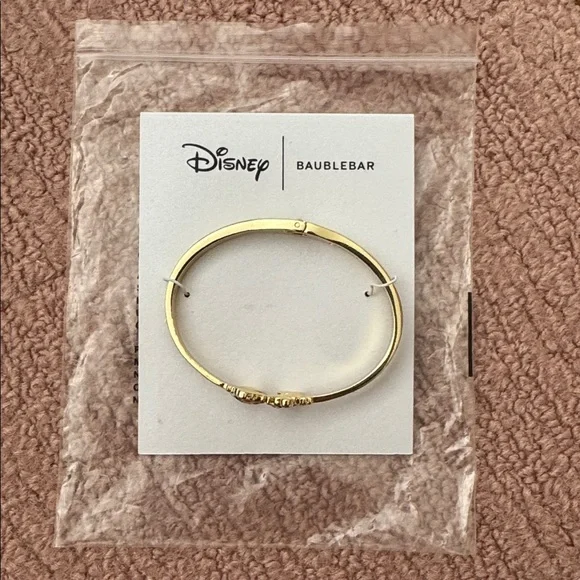 NWT Bauble Bar Disney Mickey & Minnie Mouse Kissing Cuff Bracelet - Picture 7 of 9